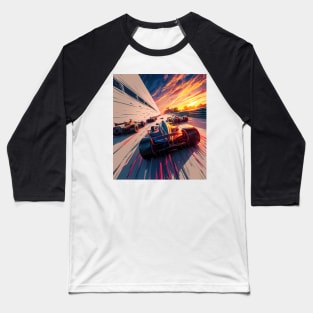 F1 racing at sunset Baseball T-Shirt